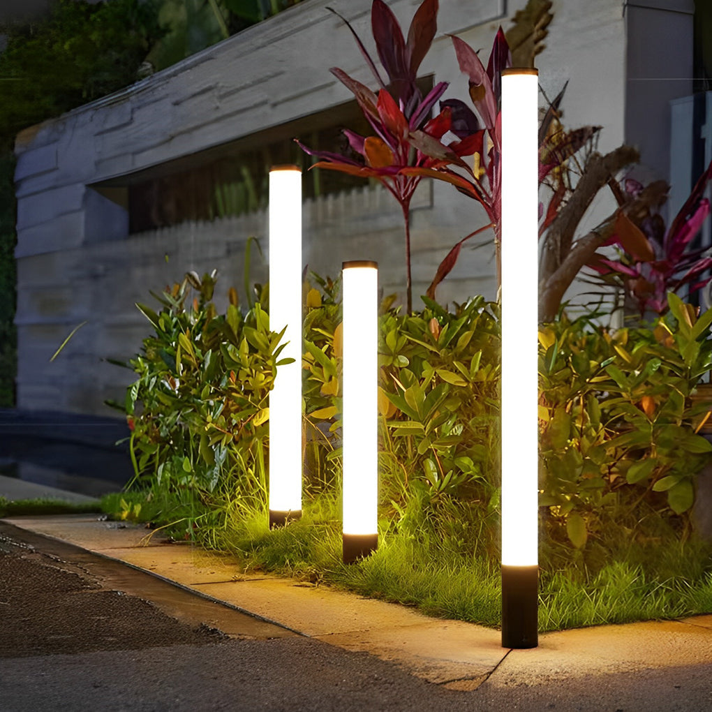 Modern Cylindrical Acrylic LED Tube Landscape Light