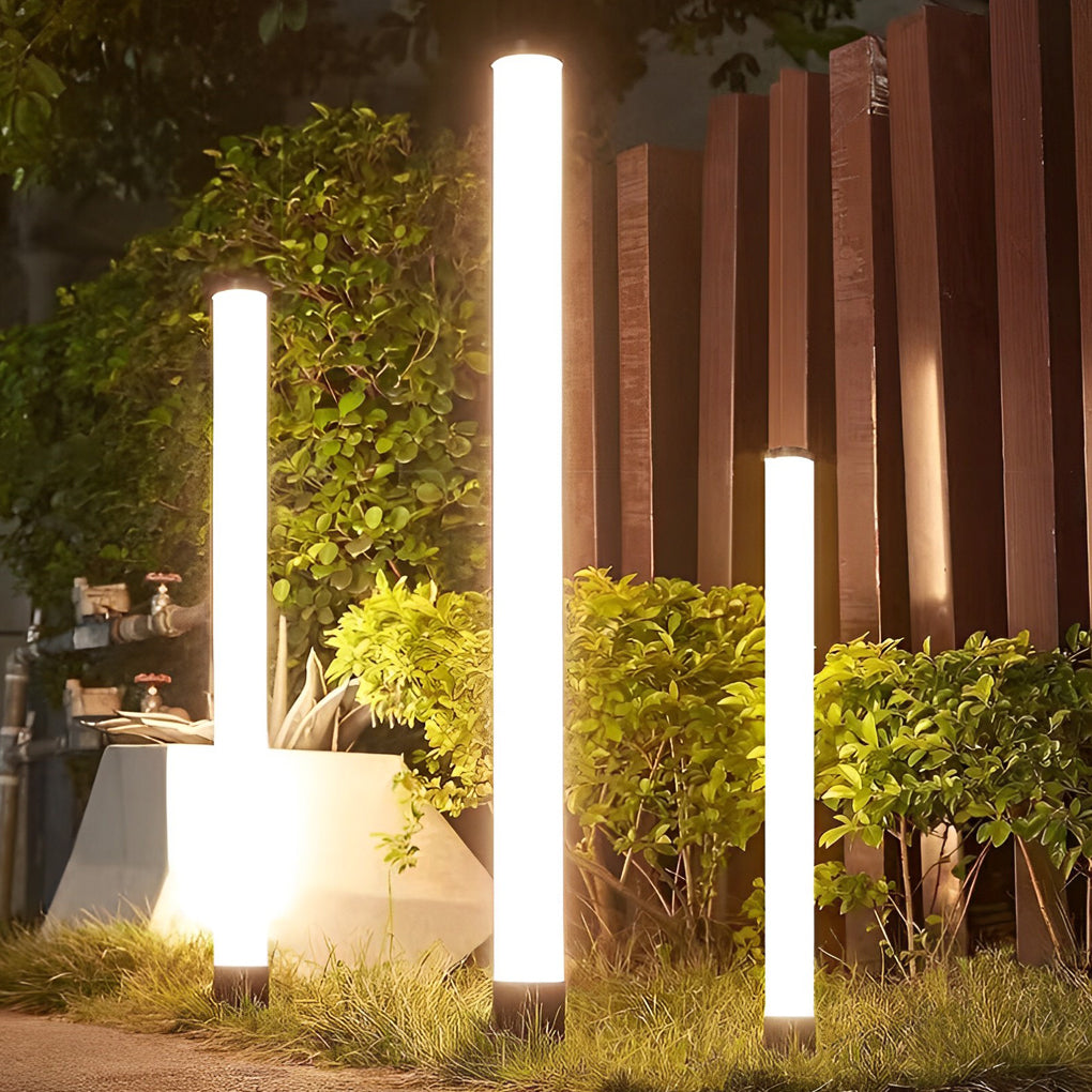 Modern Cylindrical Acrylic LED Tube Landscape Light