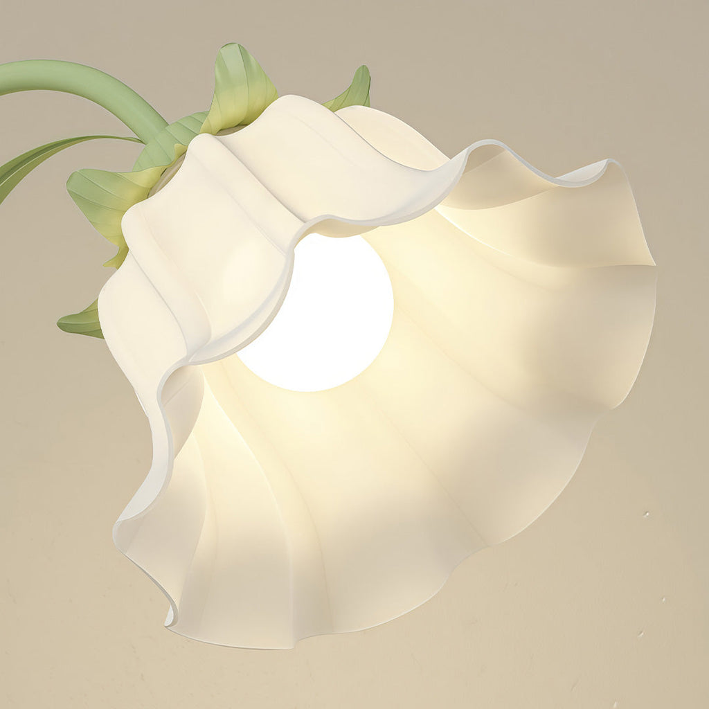 Tulip Arc Floor Light - French Three-Light Iron Lamp