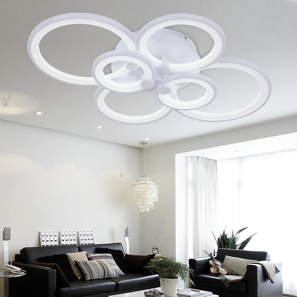 Multi Circles Dimmable LED Ceiling Light Flush Mount Modern Lighting