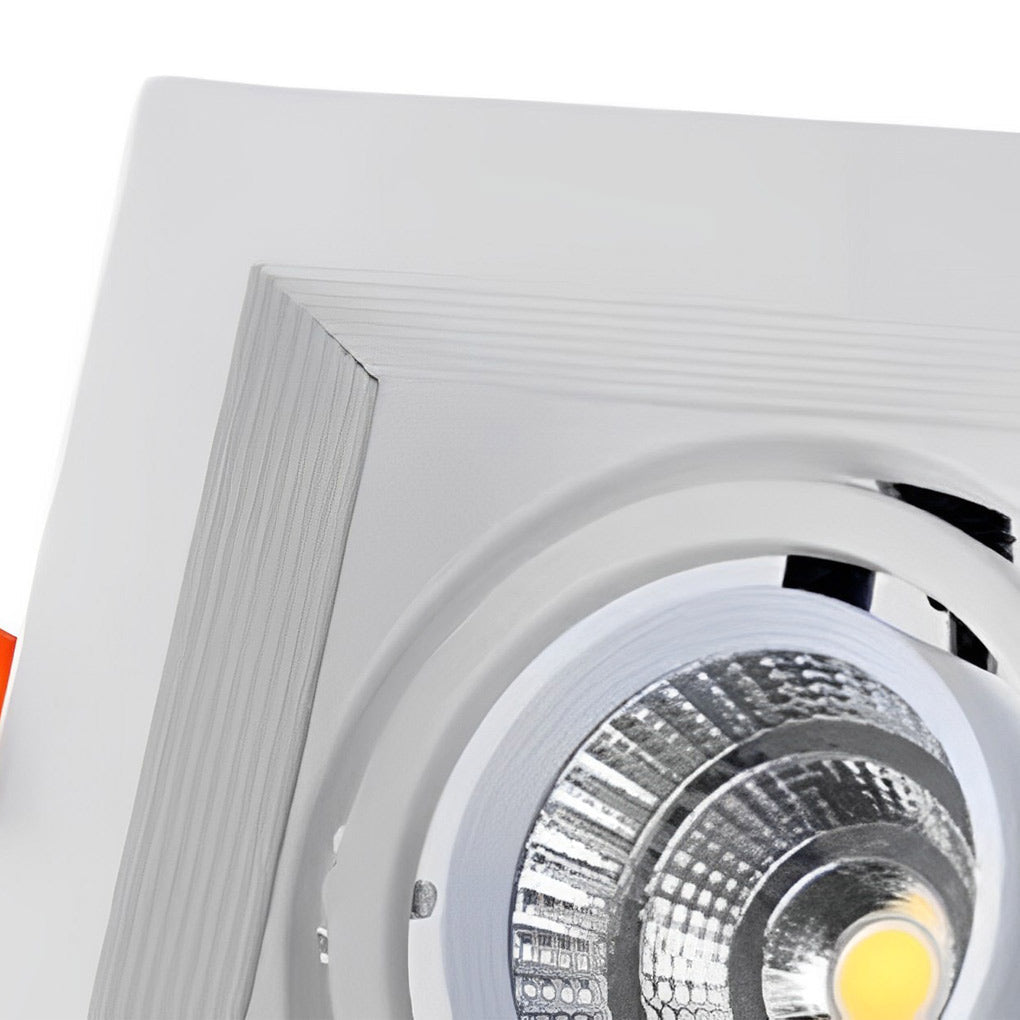Ceiling Twin Light Adjustable Recessed Spotlight – Modern Rectangular Design