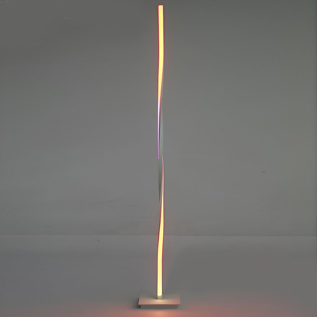 49 Inch LED Twisted Floor Lamp - Modern Lighting for Living Room, Adjustable Brightness, Energy Efficient Design, Home Décor Accent