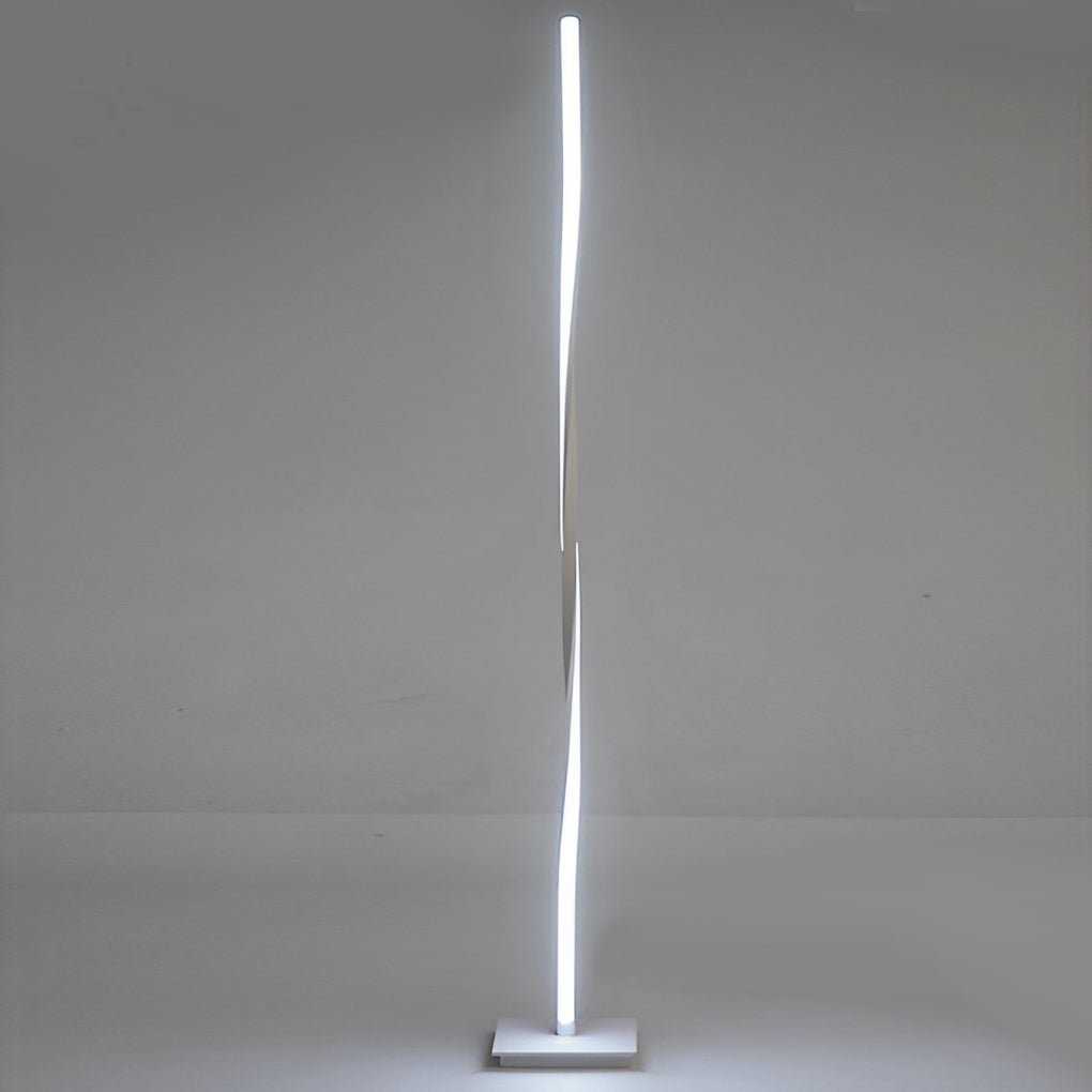 49 Inch LED Twisted Floor Lamp - Modern Lighting for Living Room, Adjustable Brightness, Energy Efficient Design, Home Décor Accent