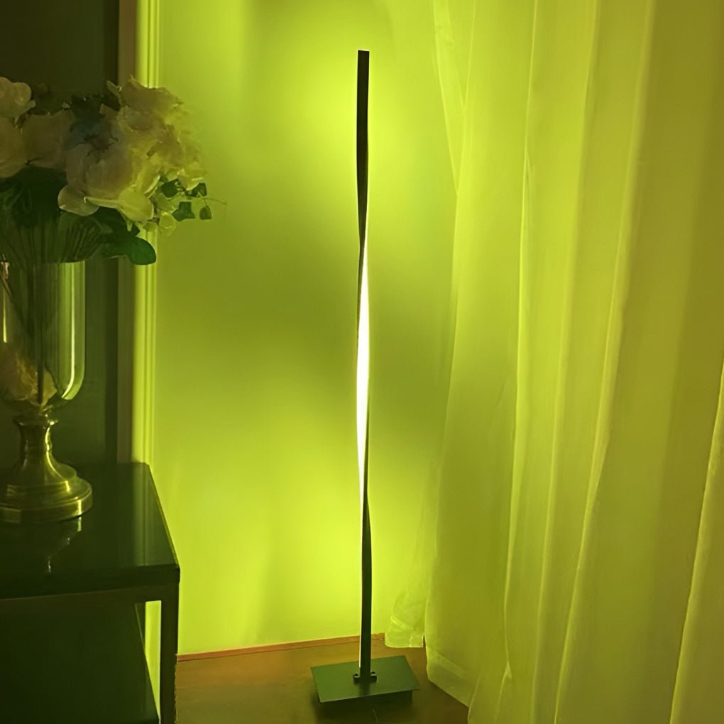 49 Inch LED Twisted Floor Lamp - Modern Lighting for Living Room, Adjustable Brightness, Energy Efficient Design, Home Décor Accent