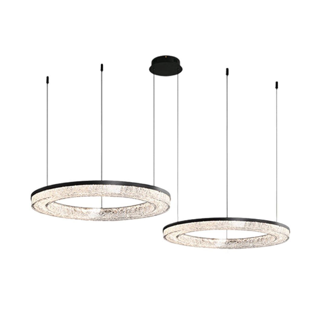 Circle Pendant Light Luxury Ring Chandelier Art Decor