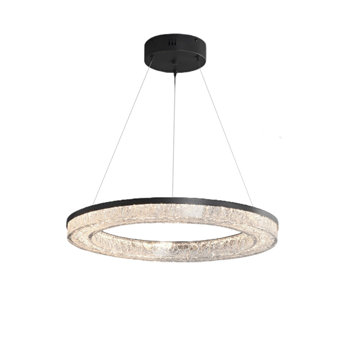 Circle Pendant Light Luxury Ring Chandelier Art Decor