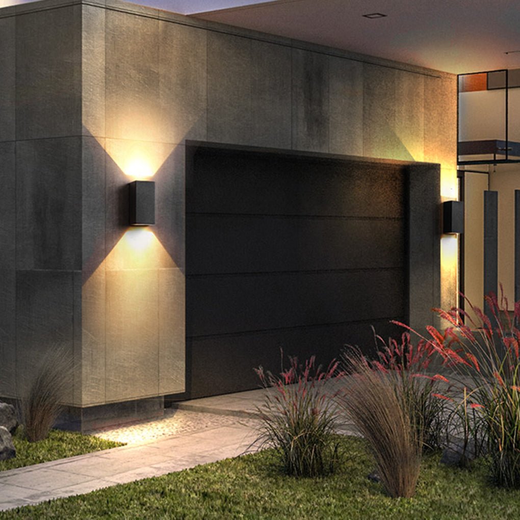 Waterproof LED Courtyard Wall Lights - Outdoor Up & Down Lighting