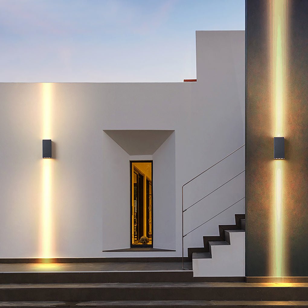 Waterproof LED Courtyard Wall Lights - Outdoor Up & Down Lighting
