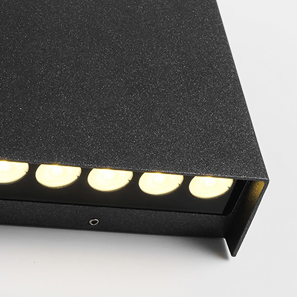 Modern Square Up Down Wall Light - Illuminated LED Lamp for Contemporary Decor