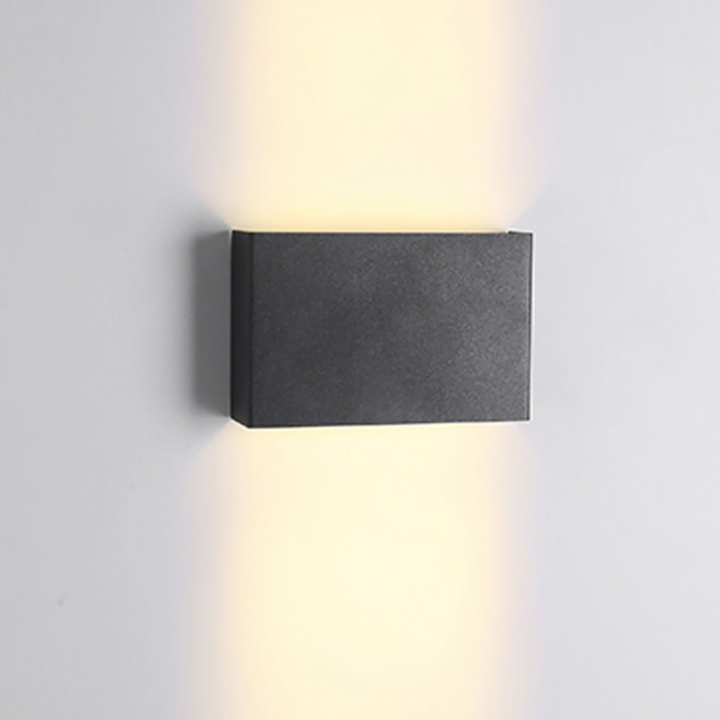 Modern Square Up Down Wall Light - Illuminated LED Lamp for Contemporary Decor