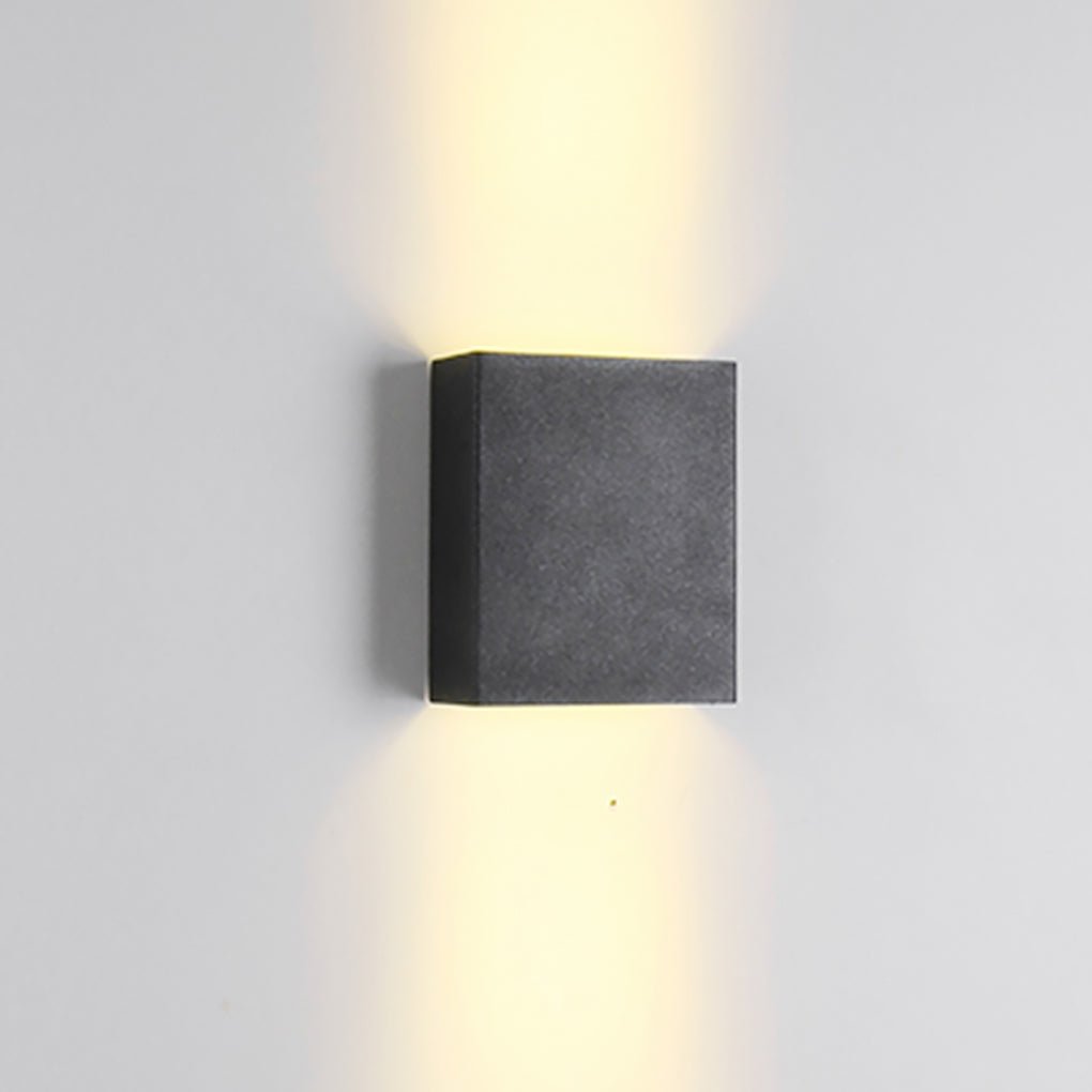 Modern Square Up Down Wall Light - Illuminated LED Lamp for Contemporary Decor