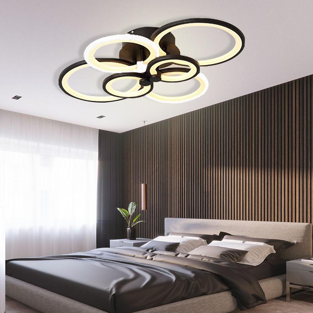 Multi Circles Dimmable LED Ceiling Light Flush Mount Modern Lighting