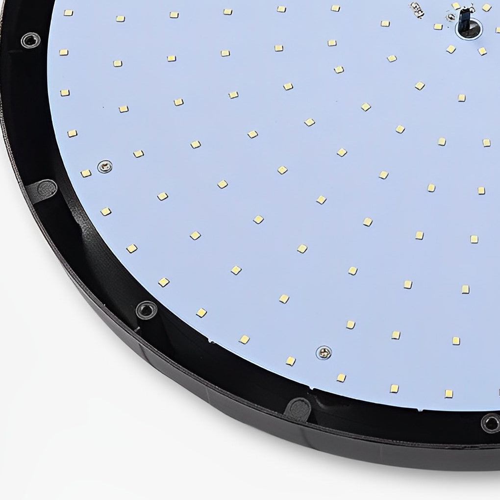 UFO Solar Street Light Waterproof Black LED Pole Lamp