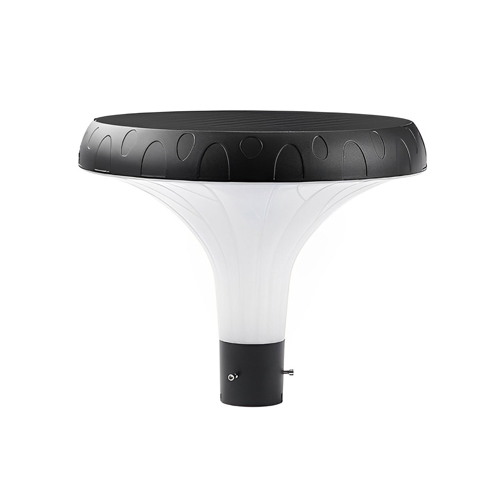 UFO Solar Street Light Waterproof Black LED Pole Lamp