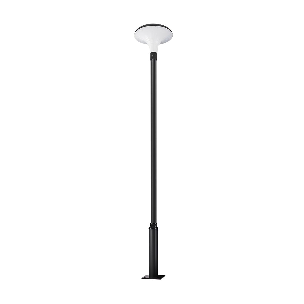 UFO Solar Street Light Waterproof Black LED Pole Lamp