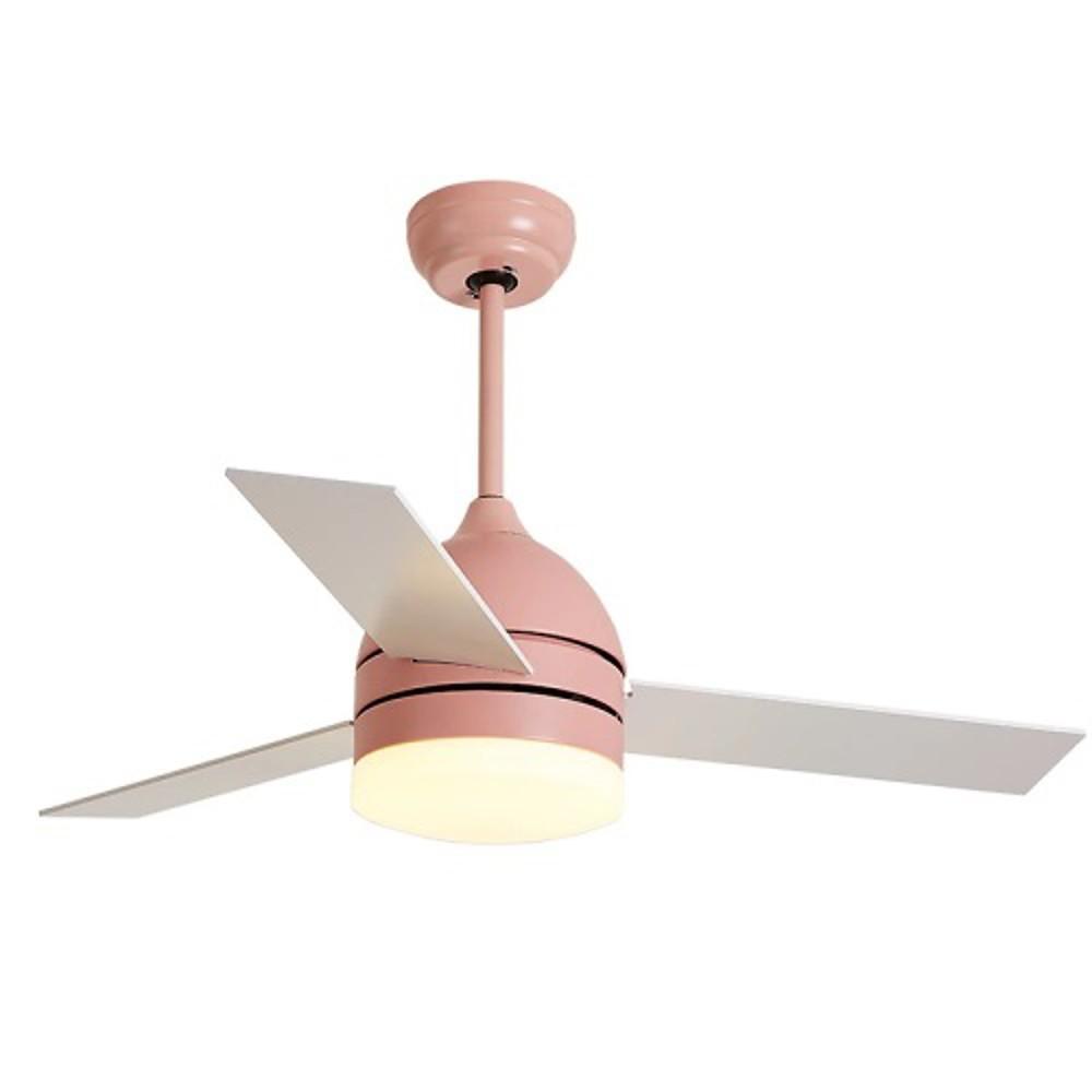 Electroplated Metal Acrylic LED Nordic Ceiling Fan with Lights