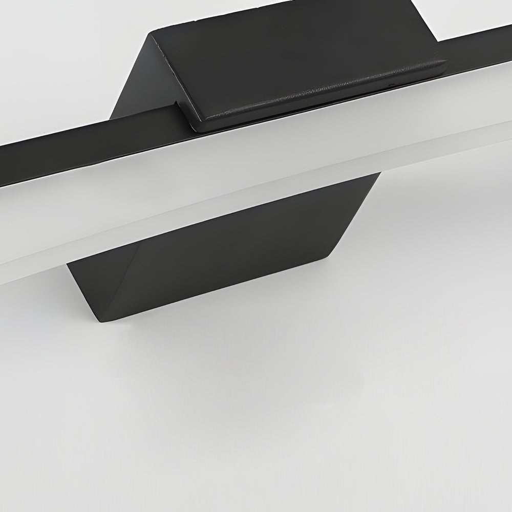 Ultra-Sleek Curved Linear LED Vanity Light for Modern Bathrooms, Contemporary Bathroom Lighting Fixture, Energy-Efficient LED Vanity Light, Stylish Curved LED Wall Sconce, Modern Home Decor Lighting, Brushed Nickel Finish Bathroom Light, Adjustable Bright