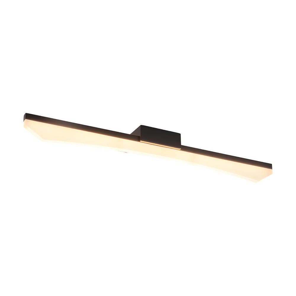 Ultra-Sleek Curved Linear LED Vanity Light for Modern Bathrooms, Contemporary Bathroom Lighting Fixture, Energy-Efficient LED Vanity Light, Stylish Curved LED Wall Sconce, Modern Home Decor Lighting, Brushed Nickel Finish Bathroom Light, Adjustable Bright