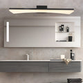 Ultra-Sleek Curved Linear LED Vanity Light for Modern Bathrooms, Contemporary Bathroom Lighting Fixture, Energy-Efficient LED Vanity Light, Stylish Curved LED Wall Sconce, Modern Home Decor Lighting, Brushed Nickel Finish Bathroom Light, Adjustable Bright
