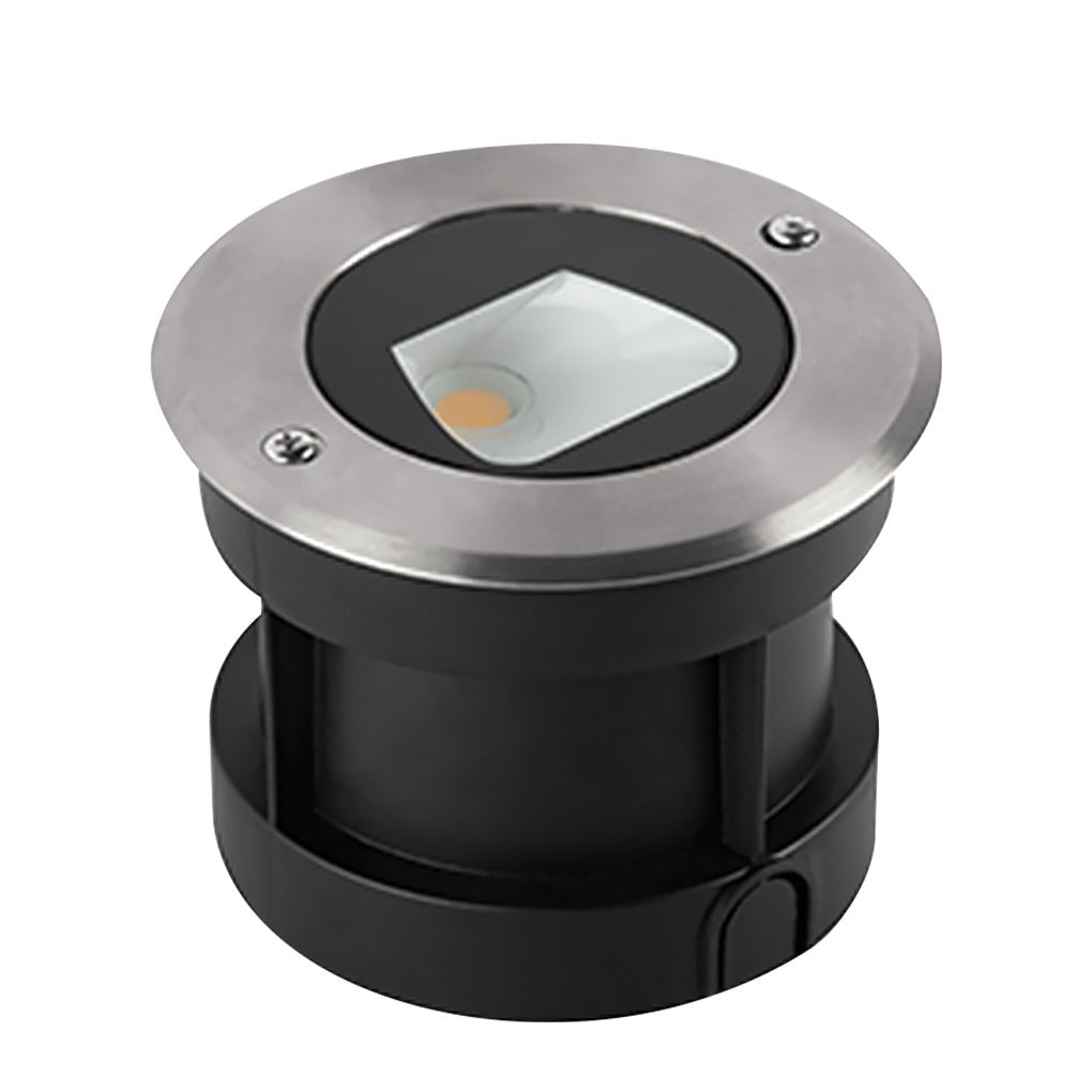 Recessed LED Deck Step Lights - Modern Black Metal Lighting