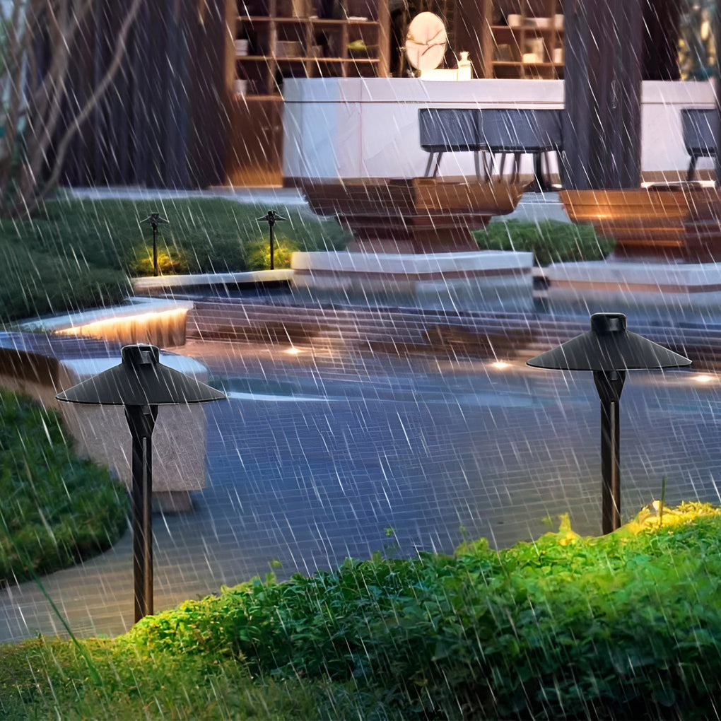Modern LED Umbrella Path Lamp - Outdoor Landscape Lighting