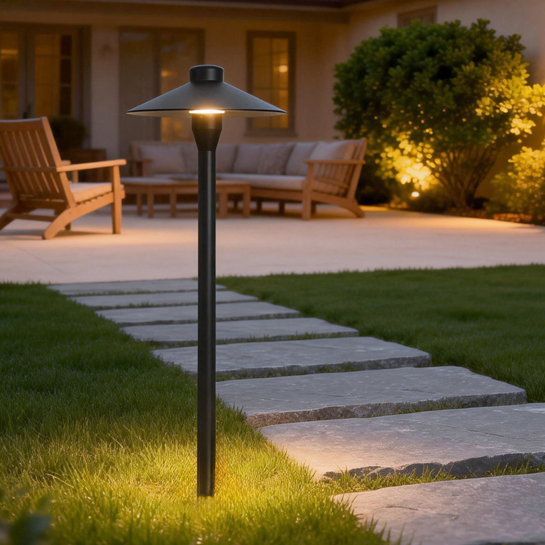Modern LED Umbrella Path Lamp - Outdoor Landscape Lighting