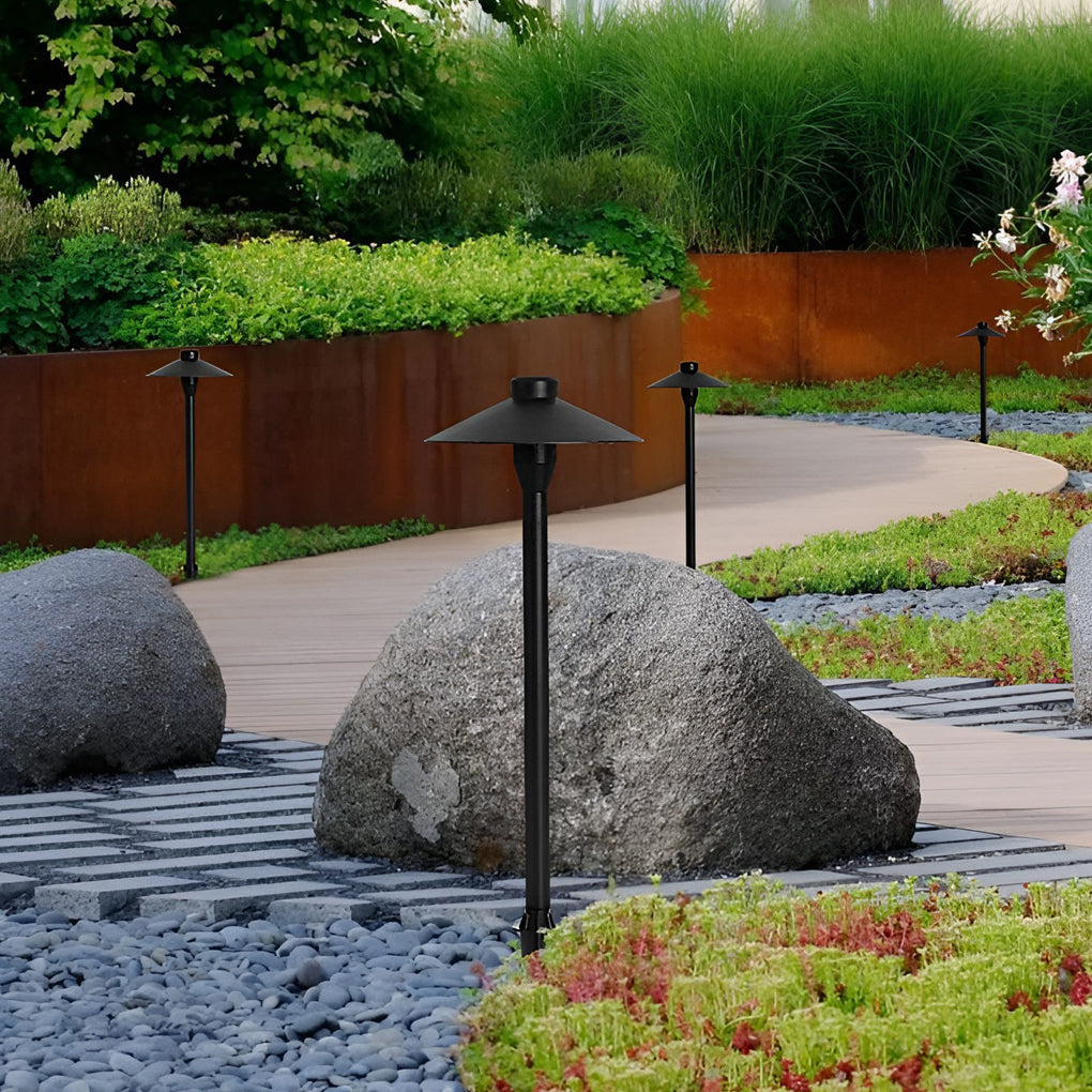 Modern LED Umbrella Path Lamp - Outdoor Landscape Lighting