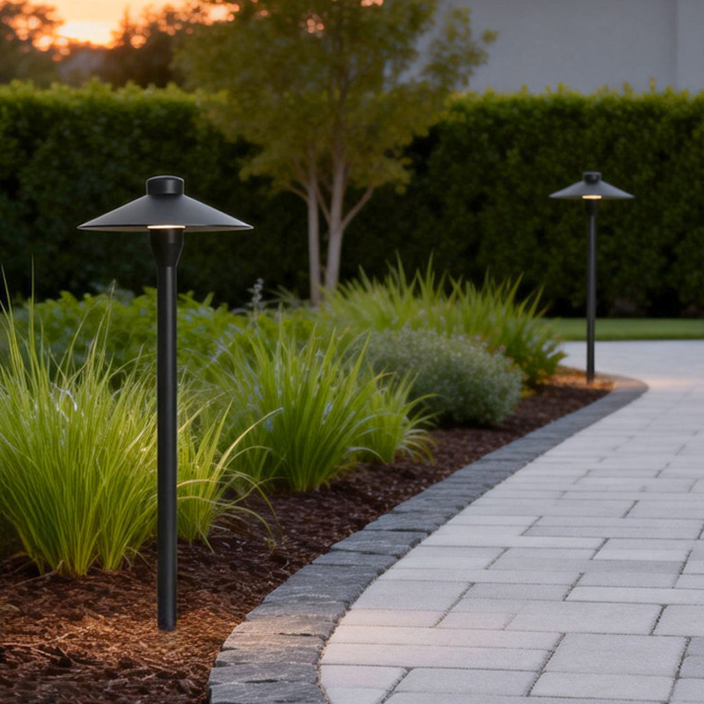 Modern LED Umbrella Path Lamp - Outdoor Landscape Lighting