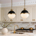 Ball Pendant Light - Classic Glass Globe Ceiling Fixture