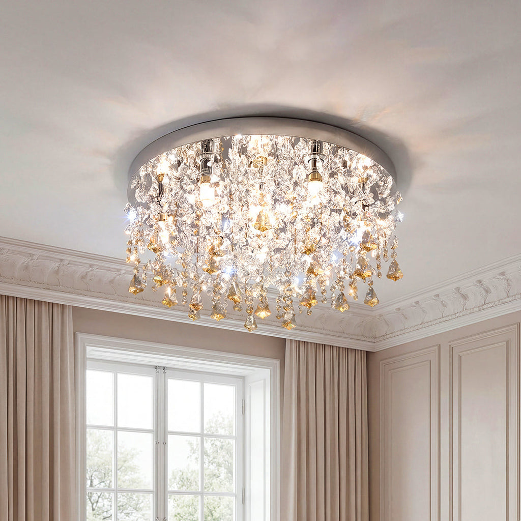 Unique Crystal Chandeliers - French Eye-Caring Ceiling Light