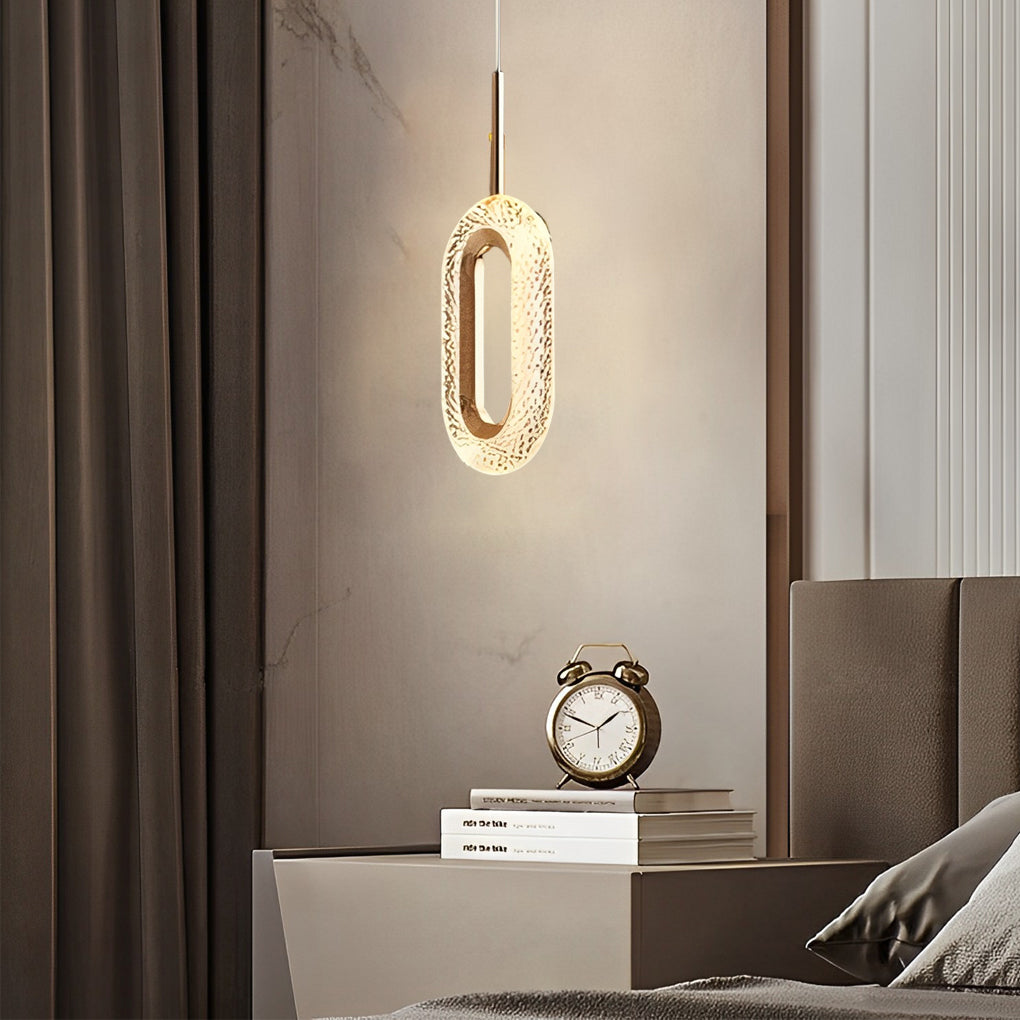 Unique Minimalist LED Pendant Light - Modern Metal Ceiling Fixture