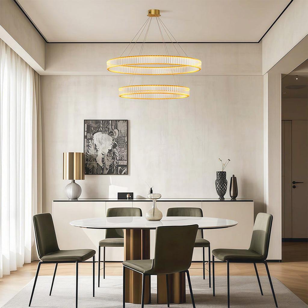 Crystal Round Chandelier | American Creative Ceiling Light