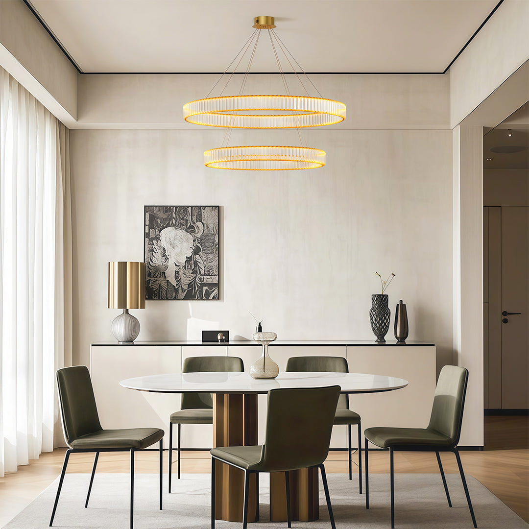 Crystal Round Chandelier | American Creative Ceiling Light
