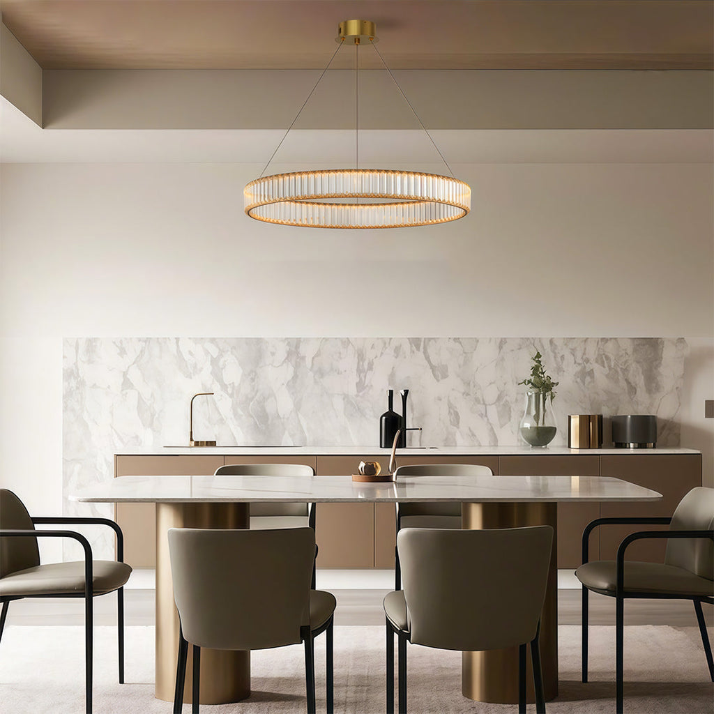 Crystal Round Chandelier | American Creative Ceiling Light