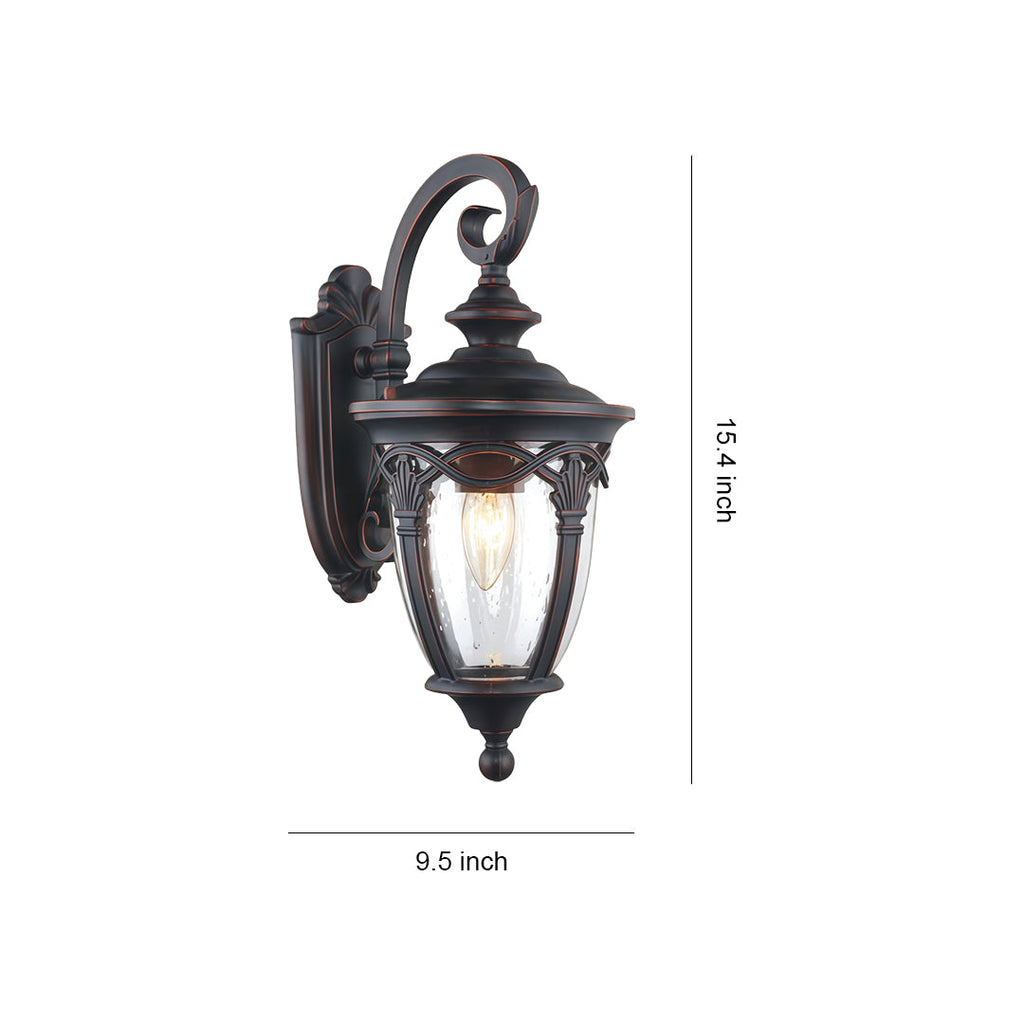 Waterproof Black Aluminum Outdoor Sconce Lamp - Stylish Decorative Lighting for Patios and Entryways