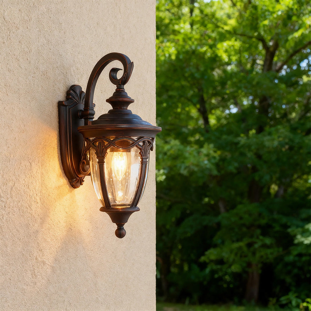 Waterproof Black Aluminum Outdoor Sconce Lamp - Stylish Decorative Lighting for Patios and Entryways