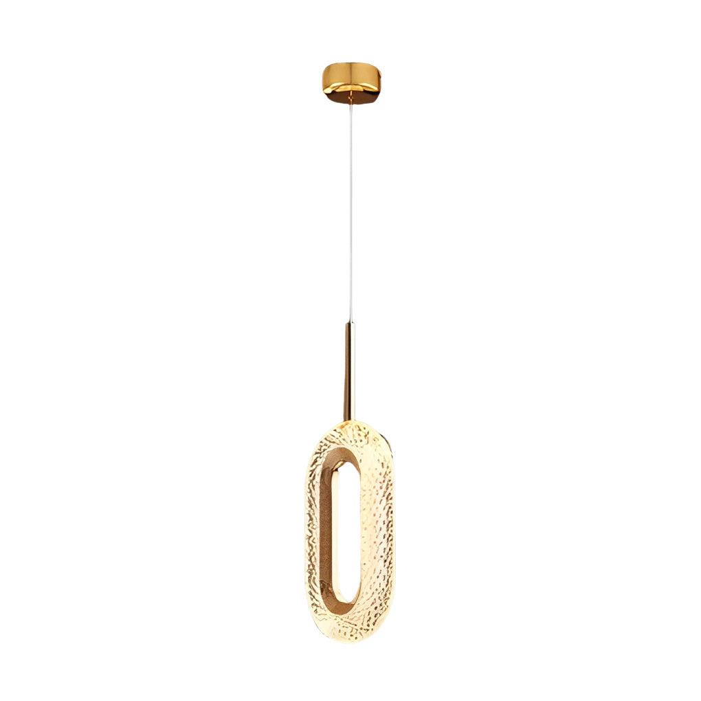 Unique Minimalist LED Pendant Light - Modern Metal Ceiling Fixture