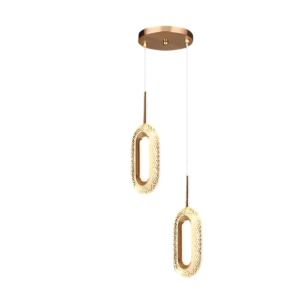Unique Minimalist LED Pendant Light - Modern Metal Ceiling Fixture
