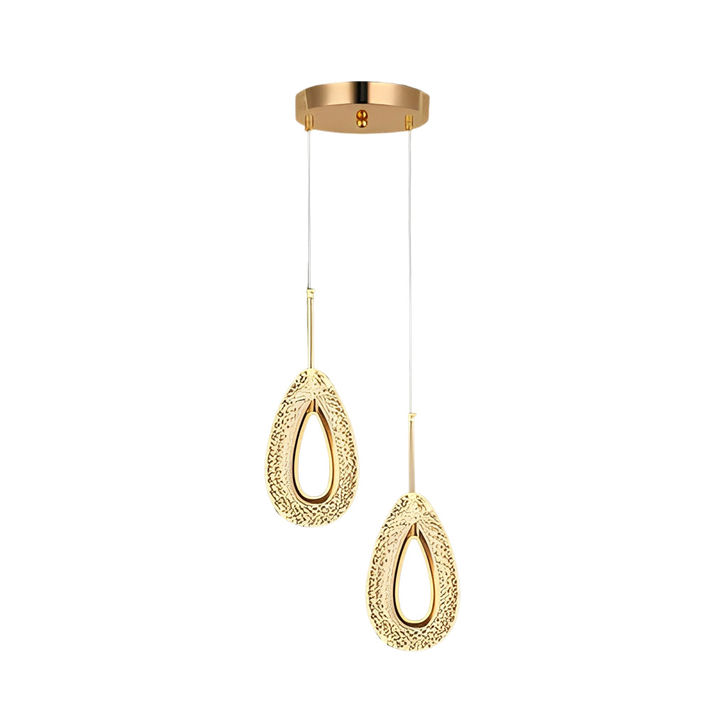 Unique Minimalist LED Pendant Light - Modern Metal Ceiling Fixture