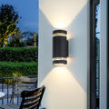 Up Down Waterproof Black Outdoor Wall Sconce Light
