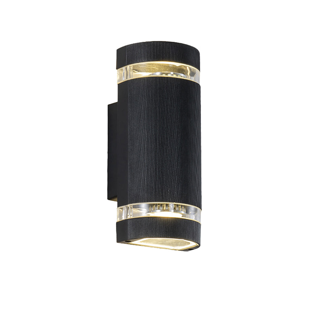 Up Down Waterproof Black Outdoor Wall Sconce Light