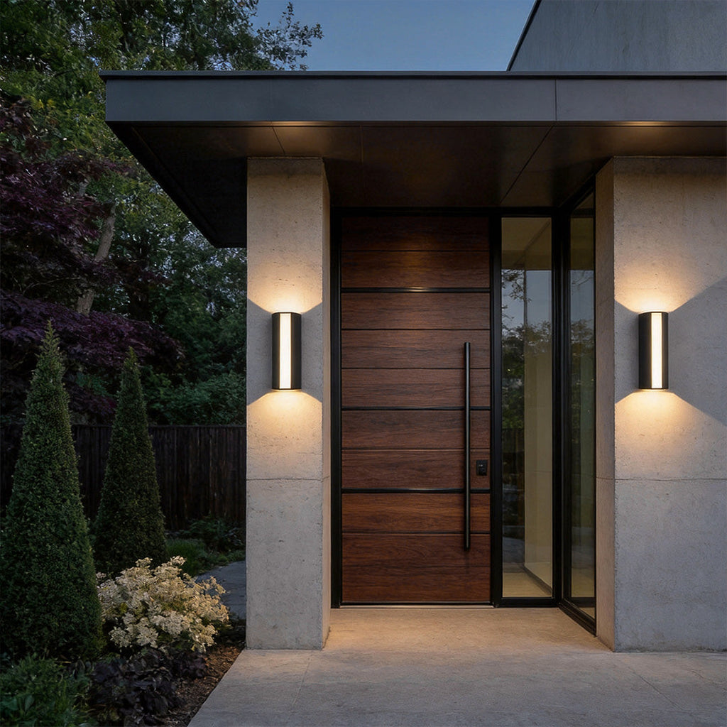 Up Down Waterproof Aluminum Alloy Cylinder Sconce Modern Light