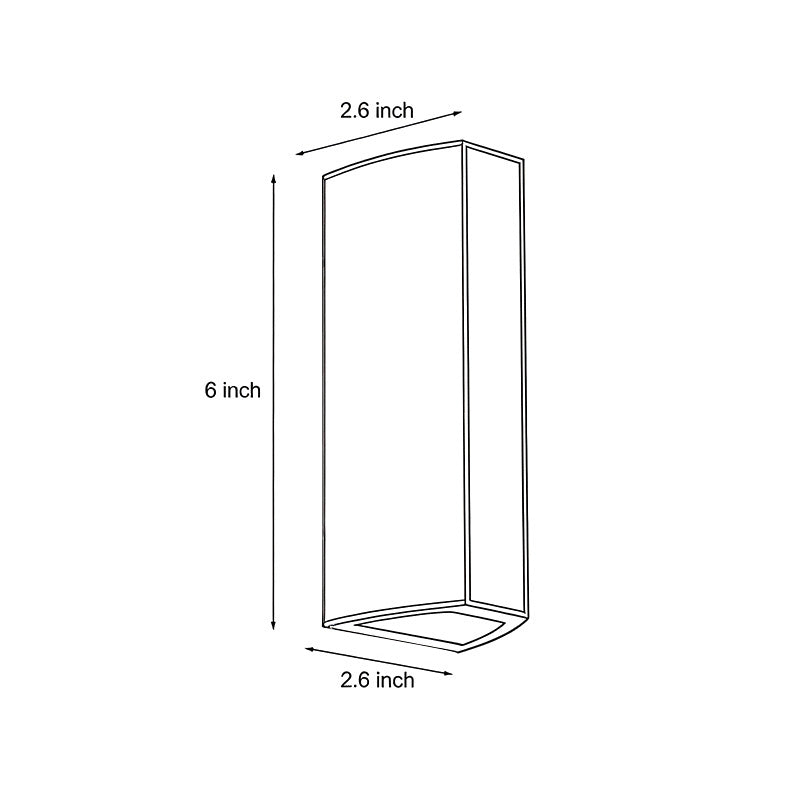 Up Down Waterproof Aluminum Alloy Cylinder Sconce Modern Light