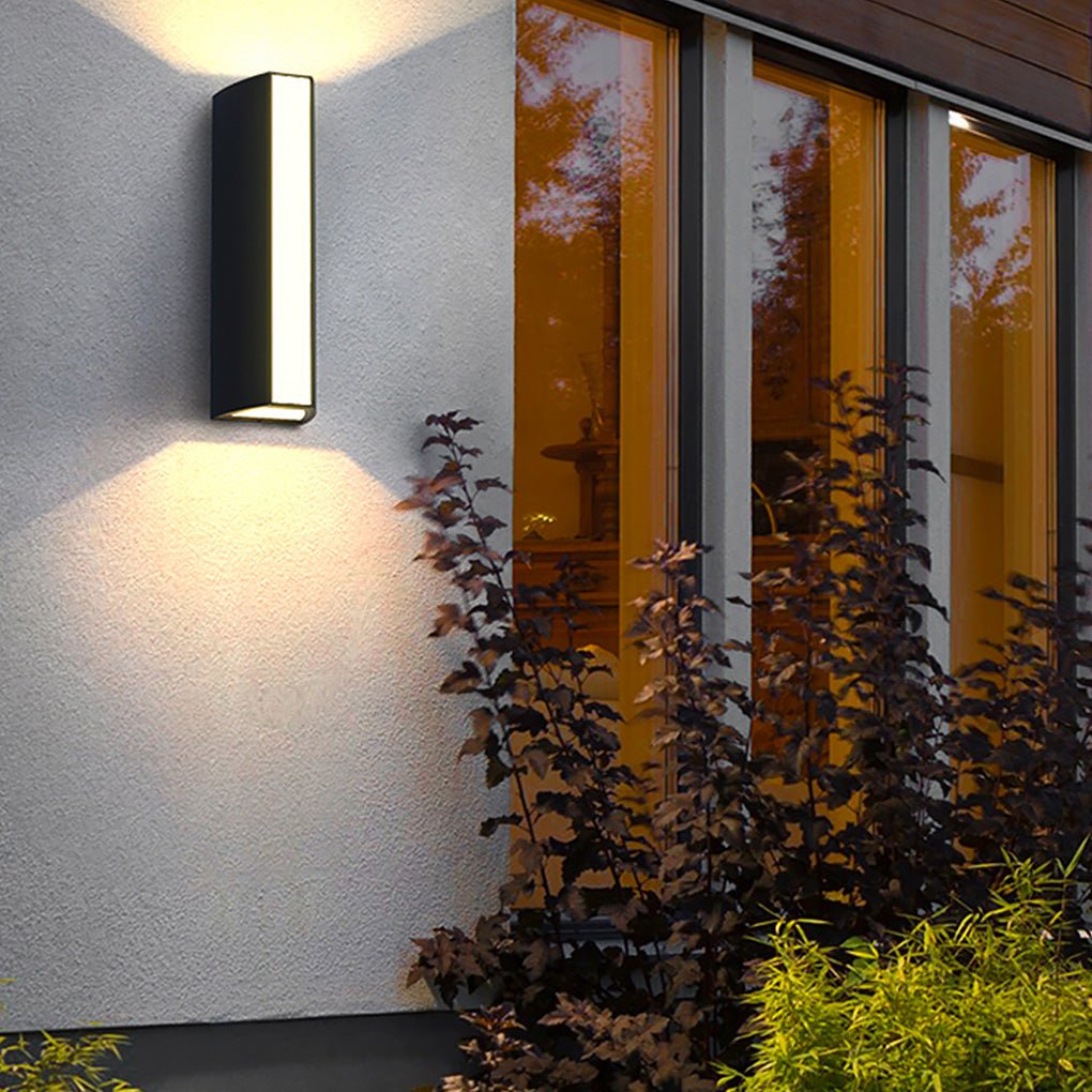 Up Down Waterproof Aluminum Alloy Cylinder Sconce Modern Light