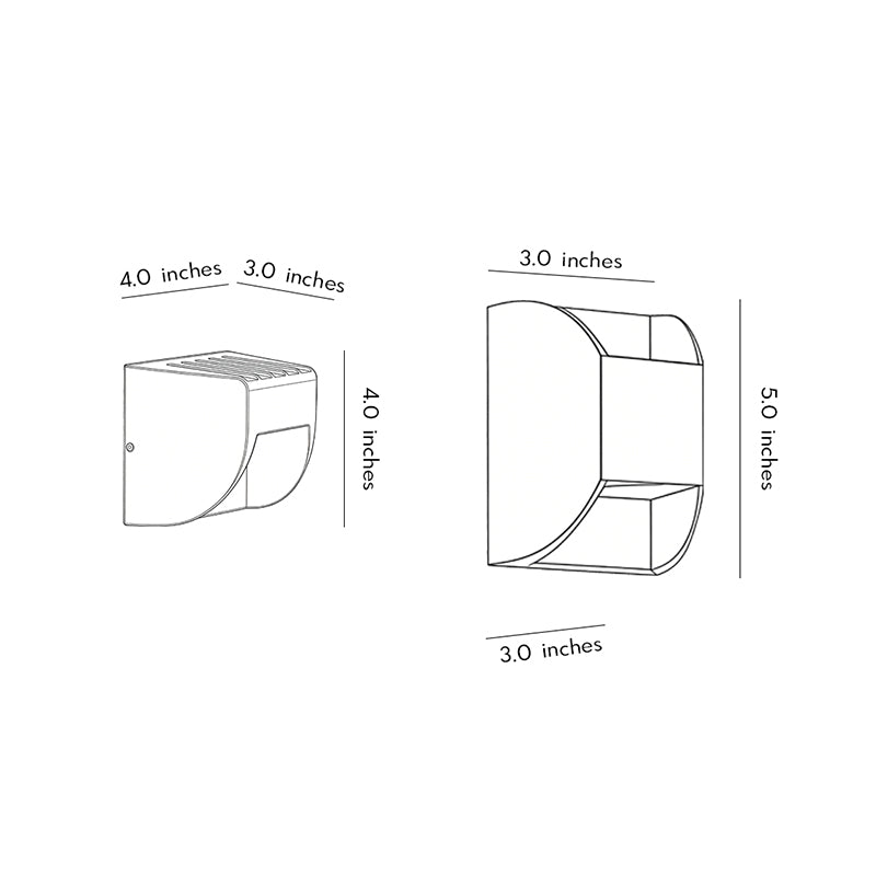 Modern LED Up and Down Wall Washer Light
