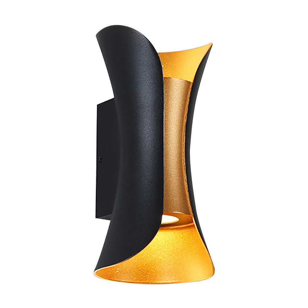 Modern Curved LED Up Down Waterproof Wall Light