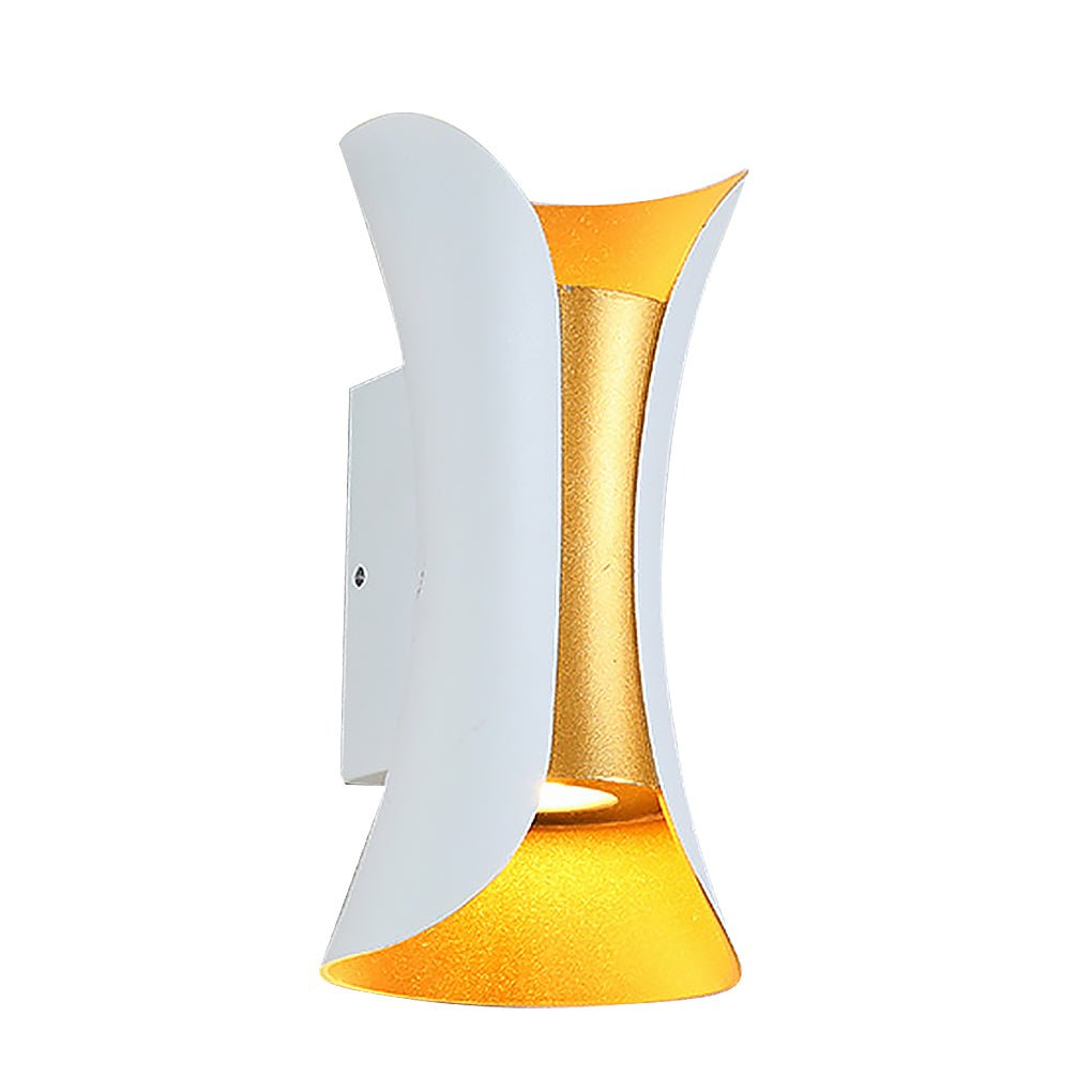 Modern Curved LED Up Down Waterproof Wall Light