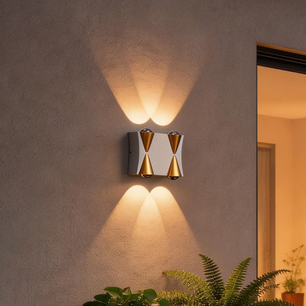 Up Down Waterproof Outdoor Wall Lights - LED Wall Sconce for Garden, Patio, and Porch Lighting