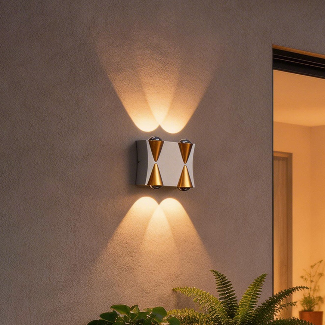 Up Down Waterproof Outdoor Wall Lights - LED Wall Sconce for Garden, Patio, and Porch Lighting