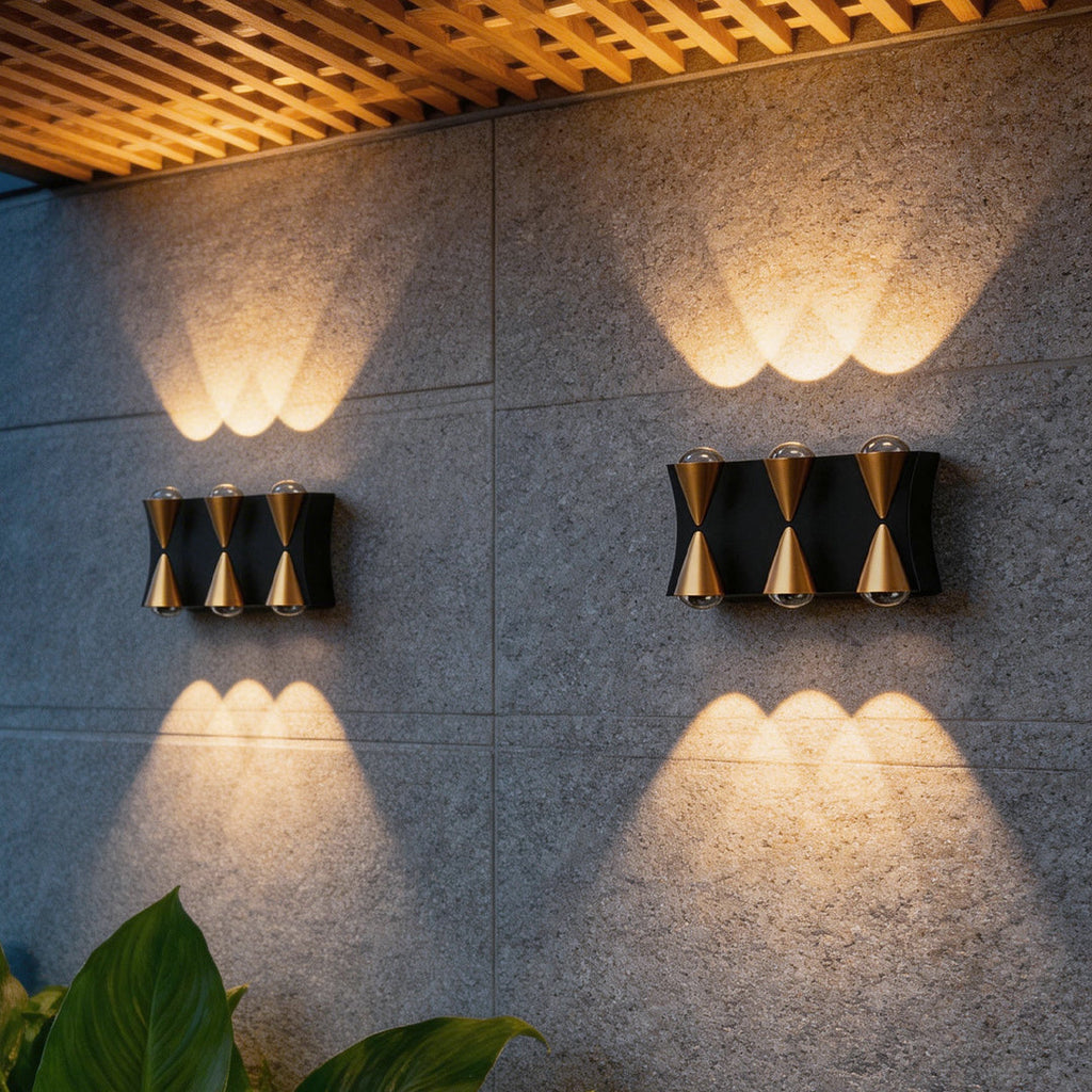 Up Down Waterproof Outdoor Wall Lights - LED Wall Sconce for Garden, Patio, and Porch Lighting